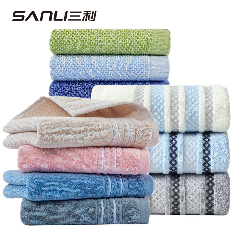 Sanli Towel Cotton Towel Pure Cotton Face Towel Hotel Face Towel Thickened Adult Couple Towel Cross-border Bath Towel