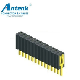 1.27排母 塑高4.6mm,180°单排排母 厂家直供