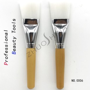 Spot supply single wooden handle large mask brush crystal handle spa mask brush beauty mask brush