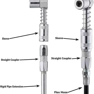 Oil pump, nozzle gun lubrication tool accessories grease