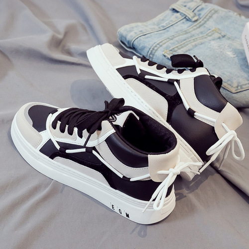 Summer New Release High-Top Canvas Fashion Men's Shoes Trendy, Versatile Casual Sports Sneakers and White Canvas Shoes
