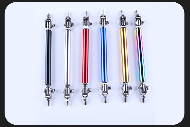No-drill 10cm universal car front lip support rod, adjustable telescopic lifting rod, modification part for front lip mounting bracket