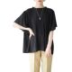 Cross-border Japanese Lotte ins Amazon Foreign Trade Japan and South Korea Loose Ear Collar Pleated Short-sleeved Chiffon Shirt Top