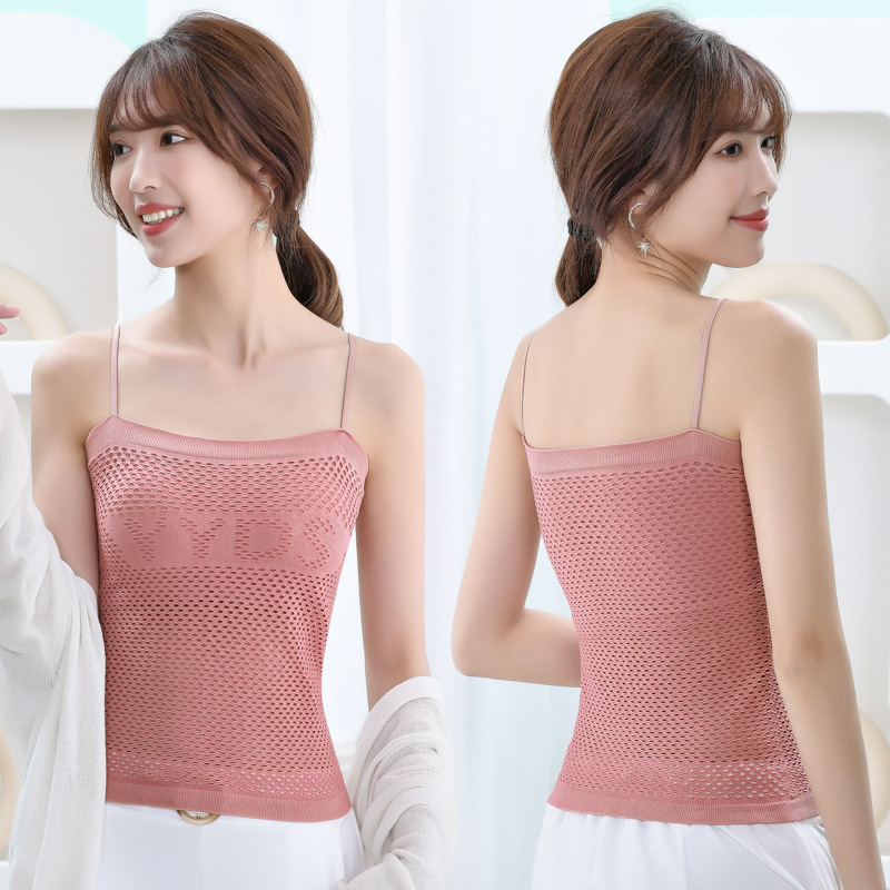Summer Hollow Back Integrated Camisole Vest YYDS Care Machine Vest Single Wear Inner Artifact Super All-match