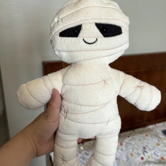 新製品 ハロウィンシリーズ ミイラ ブラックボブ ぬいぐるみ 装飾用 癒し系おもちゃ|undefined