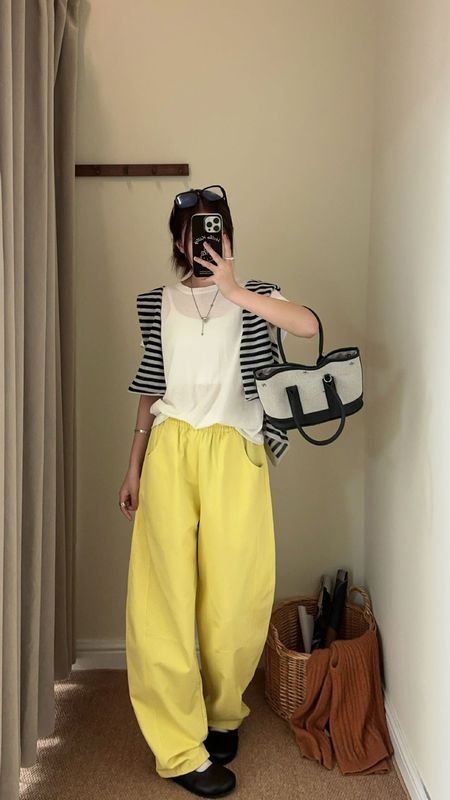 韩版纯色质感拼接弯刀裤女秋季新款口袋高腰百搭休闲宽松显瘦长裤|undefined