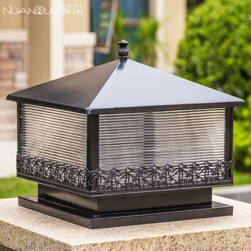 Luz solar europea al aire libre lámpara de puerta exterior lámpara de puerta exterior lámpara de puerta de puerta de jardín