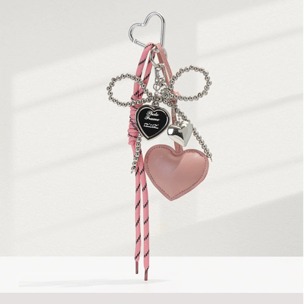 Fuchsia pendant pearl with bow