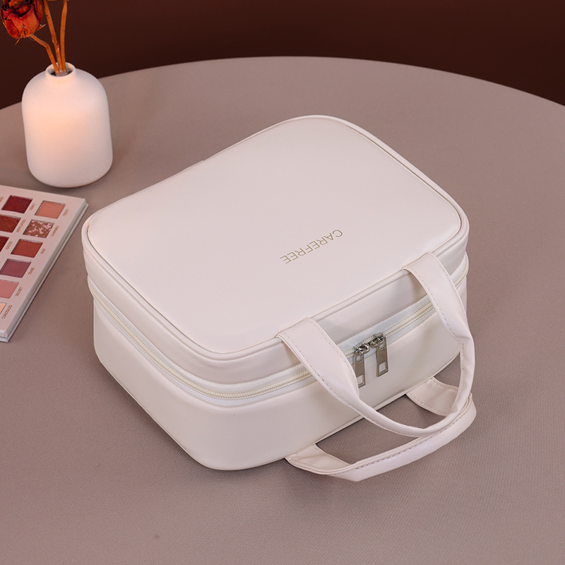 Bolsa de maquillaje multicapa portátil para mujeres 2025 nueva bolsa de maquillaje de gran capacidad bolsa de maquillaje de viaje portátil bolsa de maquillaje