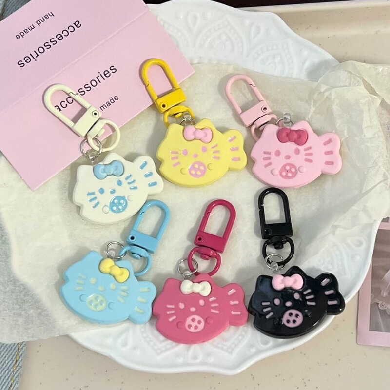 Cute Shiny Bowknot Kitten and Fish Keychain Backpack Pendant Gift for Best Friends and Couples Bag Decoration Cute Shiny Bowknot Kitten and Fish Keychain Backpack Pendant Gift for Best Friends and Couples Bag Decoration
