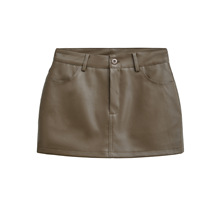 С��������PUƤ����ȹŮ2025�ﶬ�Ըи������߹����ѝȹA�ֶ�ȹ