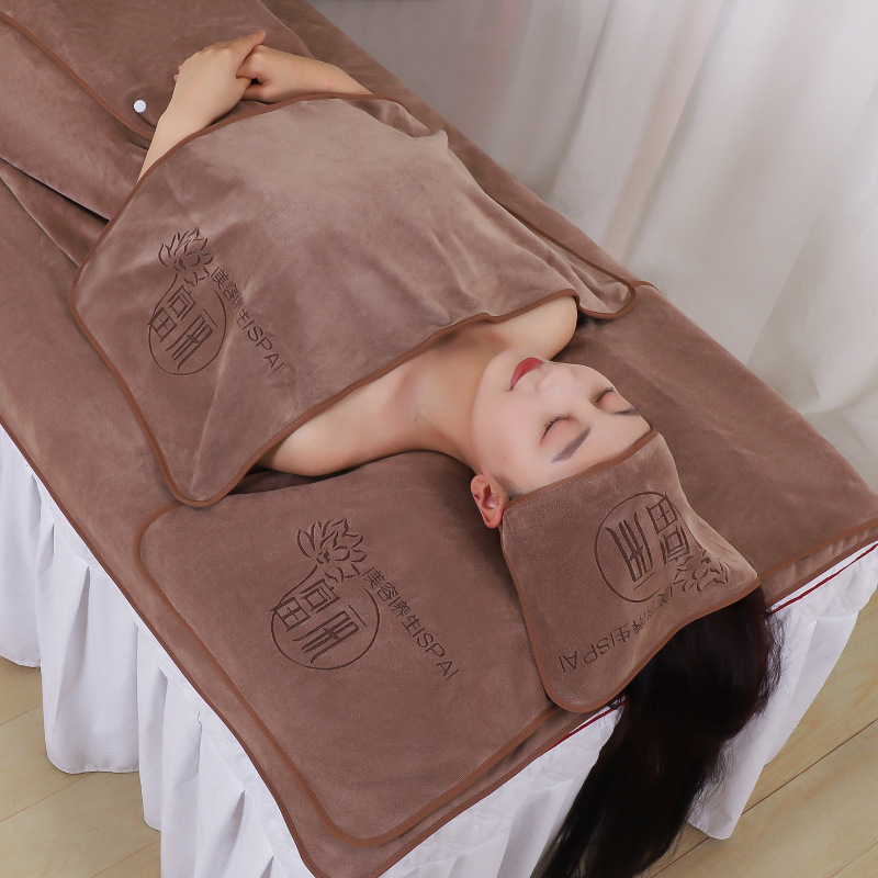 Güzellik salonu havlusu özel set, türban, yatak, banyo havlusu, banyo etek seti, emici, tüy bırakmayan, LOGO yazdırılabilir