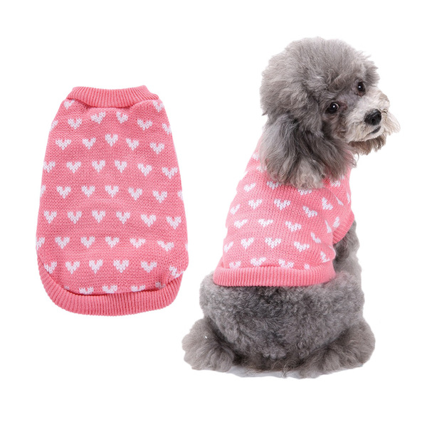 Pet products dog clothes Pet sweater wholesale round neck slim pet…