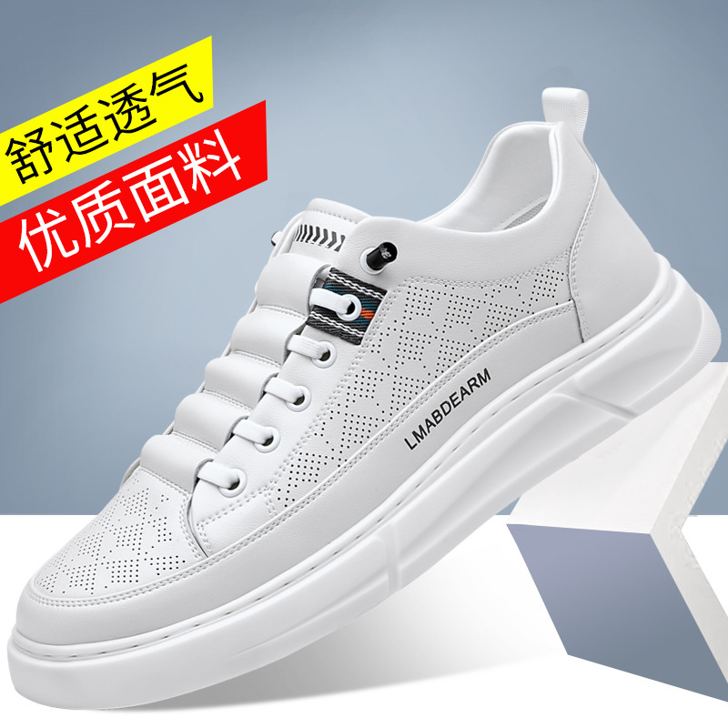 Zapatos casuales de verano para hombres Zapatos blancos casuales cómodos Zapatos de hombre de malla transpirables Calzado deportivo de todo fósforo Zapatillas de deporte para hombres al por mayor