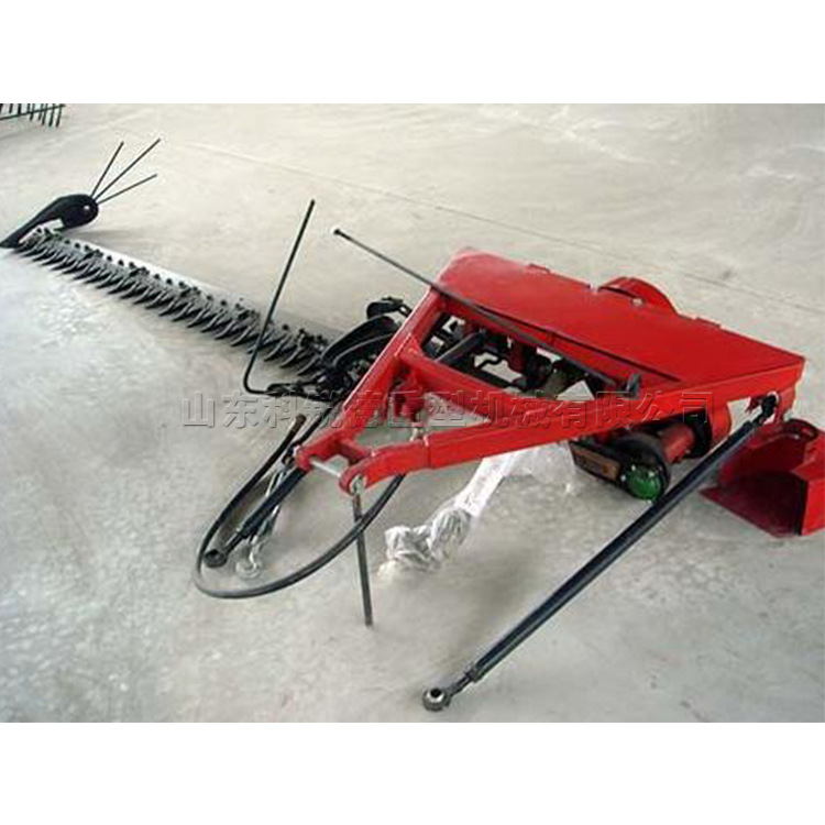 往复式草坪割草机 四轮拖拉机带割草机 1.4米牧草稻麦杆割倒机