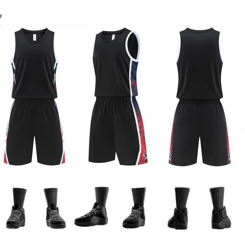 Uniforme de baloncesto, nuevo traje, pantalones de cuatro puntos, camisetas de competición impresas para hombres y mujeres, uniformes de equipo de campo de entrenamiento para niños de verano, chalecos