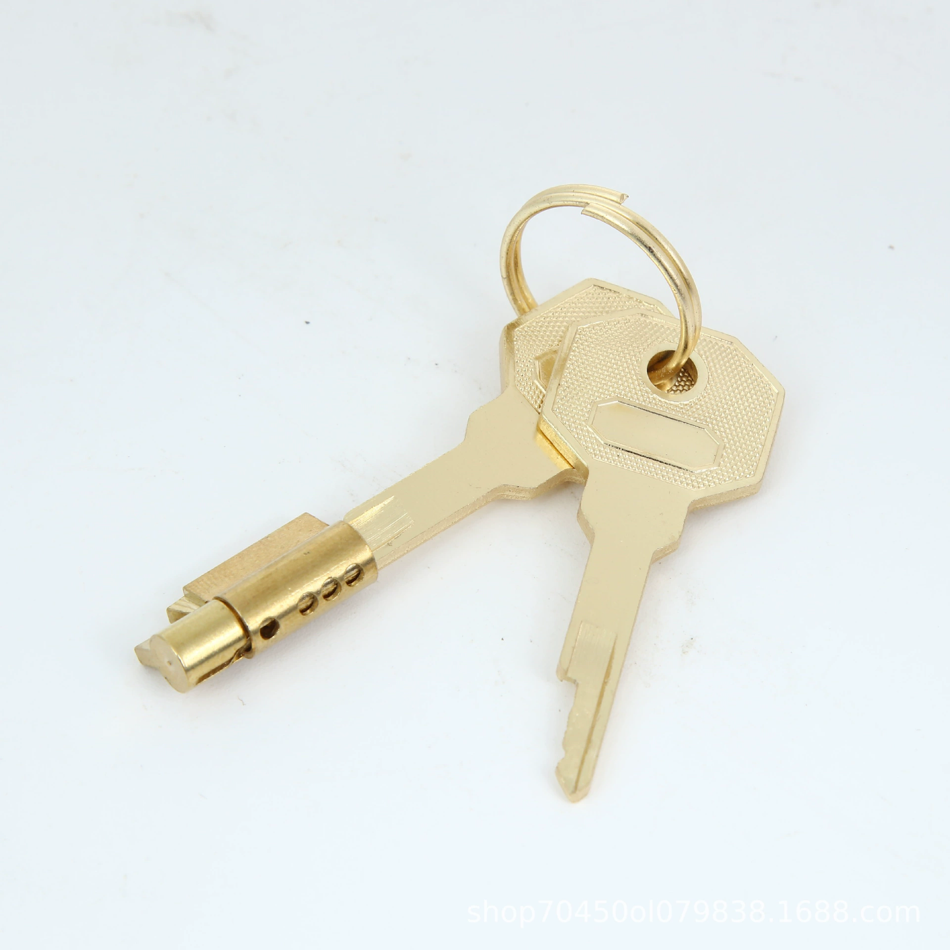 Завод медный цилиндр замка CB замок с клеткой замок маленькая головка замка электрофорез золото имитация медный ключ солевой спрей ROSH