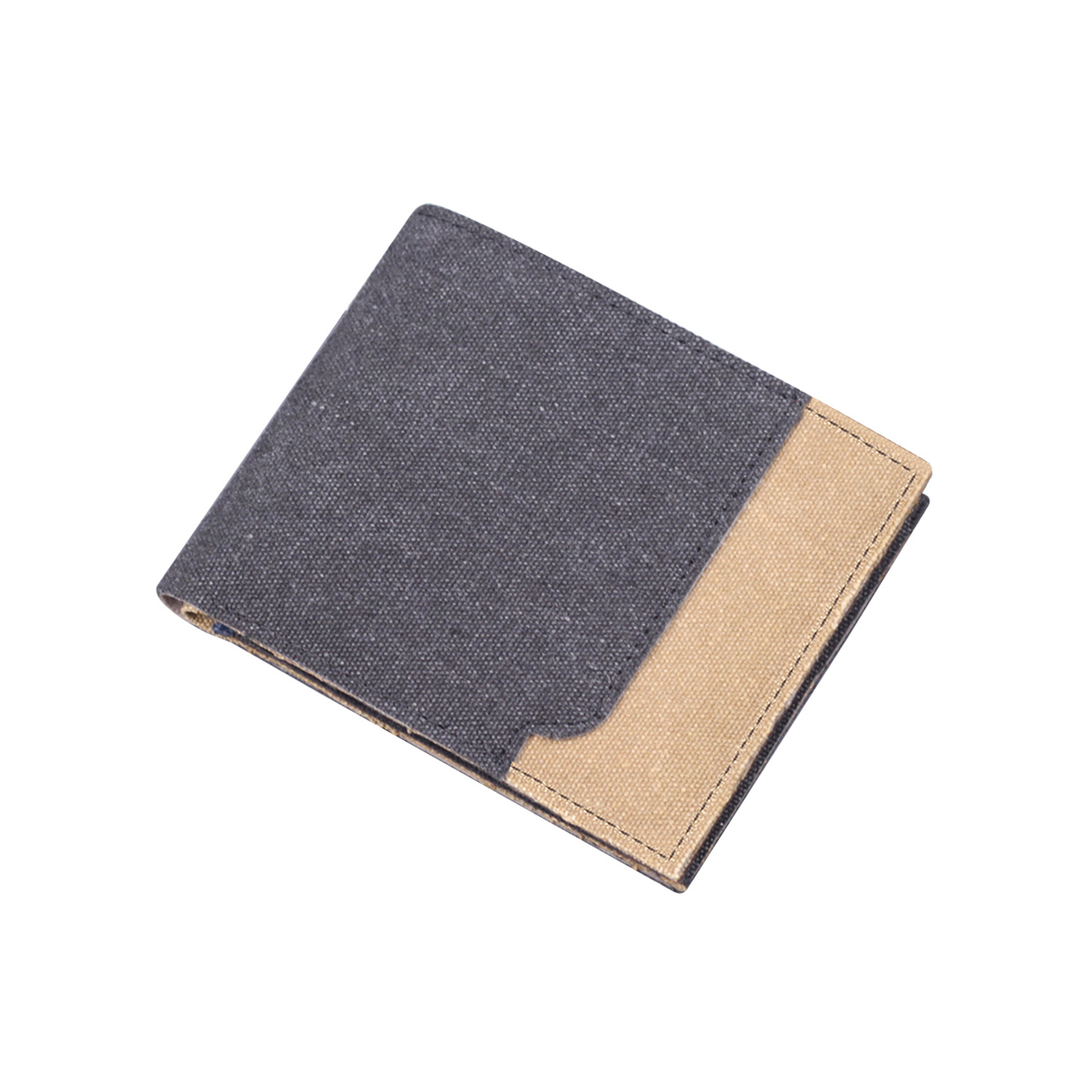 Cartera de hombre, cartera de lona corta, cartera de tarjeta de hombre, cartera de hombre, nueva cartera de hombre transfronteriza