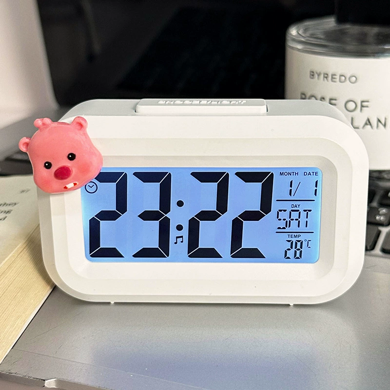 Beaver LED Alarm Clock, Luminous Multifunction Desktop Clock, Timer & Silent Mode