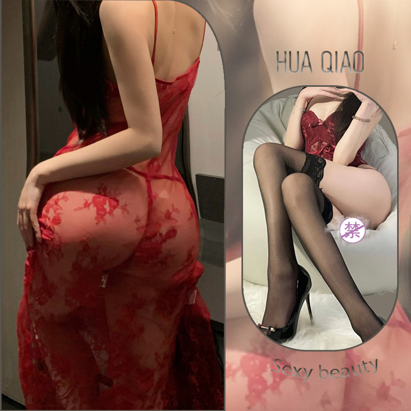 레드 + 블랙 스타킹