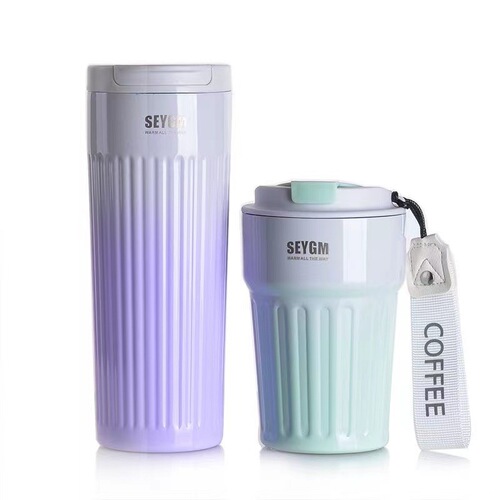 New trendy women's insulated cup with high aesthetics, 304 stainless steel, simple design, portable car office coffee cup