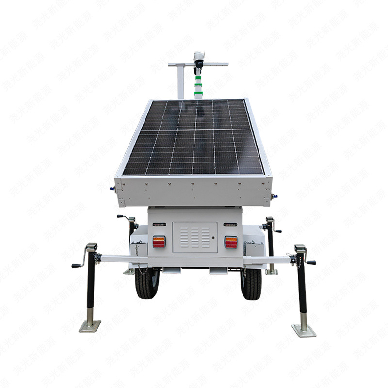 Solar Mobile Lighting Beacon Rise 7.9m Towing Mobile Lighting Beacon Truck Engineering Support Trailer