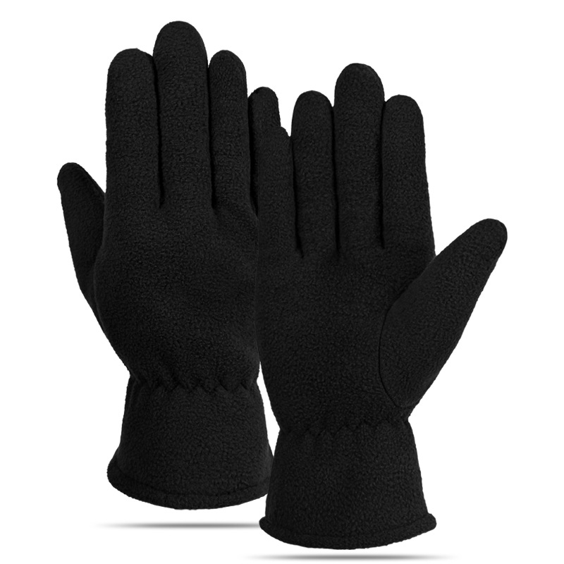 Deportes al aire libre guantes térmicos ciclismo hombres y mujeres dedo completo invierno bicicleta fútbol antideslizante a prueba de viento impermeable guantes de lana