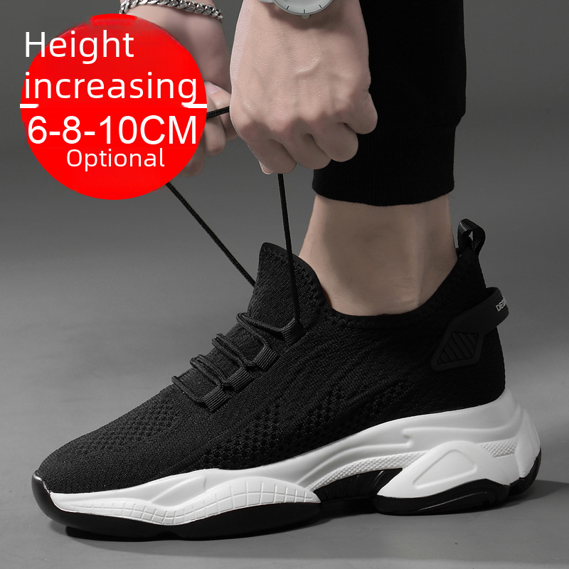 Summer Invisible Height Increasing Shoes Men's 10cm Height Increasing...