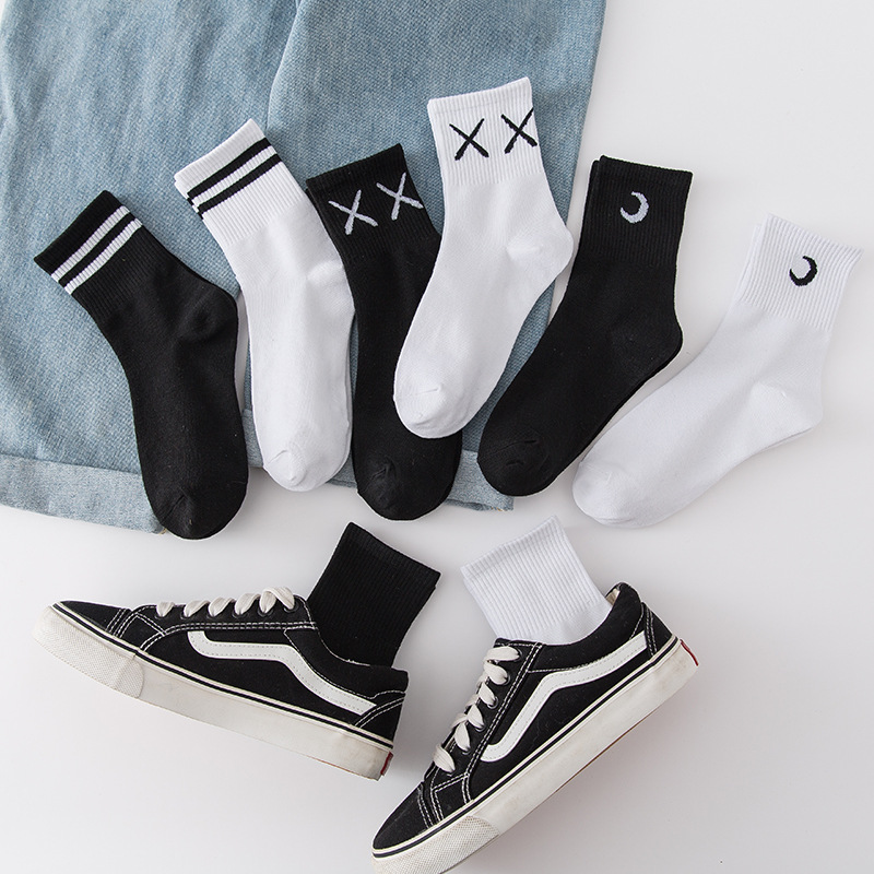 Spring and summer new pattern Socks Solid cotton material Socks Medium hose ventilation Sweat lady Stockings factory customized wholesale