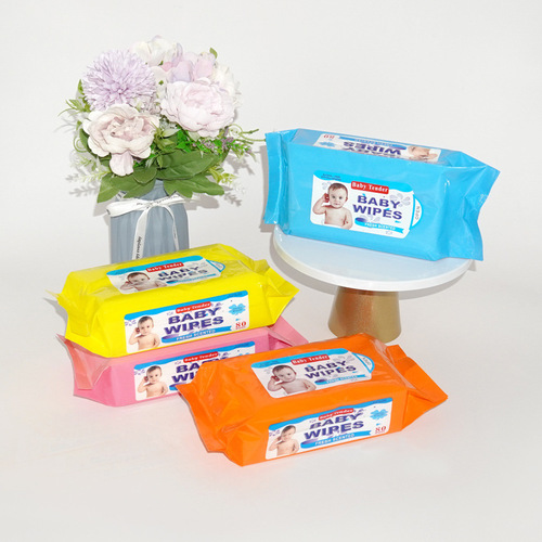 Foreign trade 80% moisture-absorbing wipes, large packs of wipes for the elderly and babies, wet wipes for infants, cleaning wipes