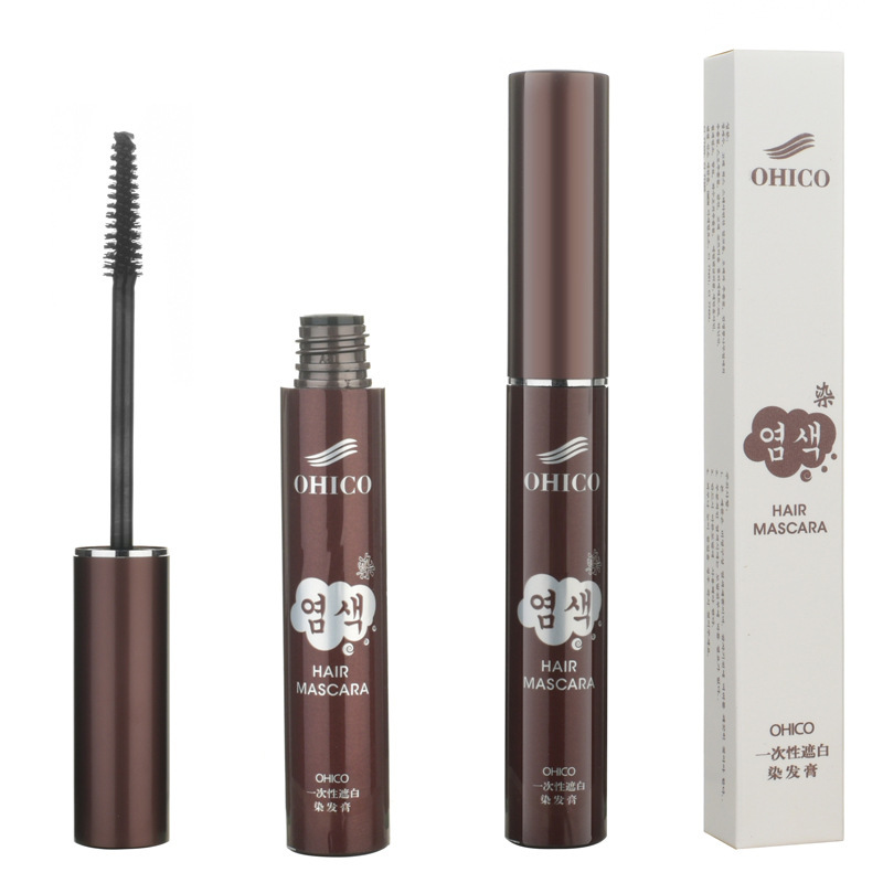 Disposable hair dye pen does not fade and lasting temporary white hair masking artifact wash-free hair dyeing stick eyelash brush waterproof dyeing stick