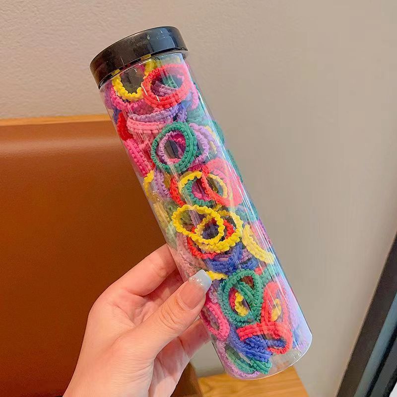 Estilo coreano de alta cuerda de Pelo elástico de las mujeres anillo de toalla simple banda de goma cuerda de pelo de cola de caballo alta anillo de pelo de bebé