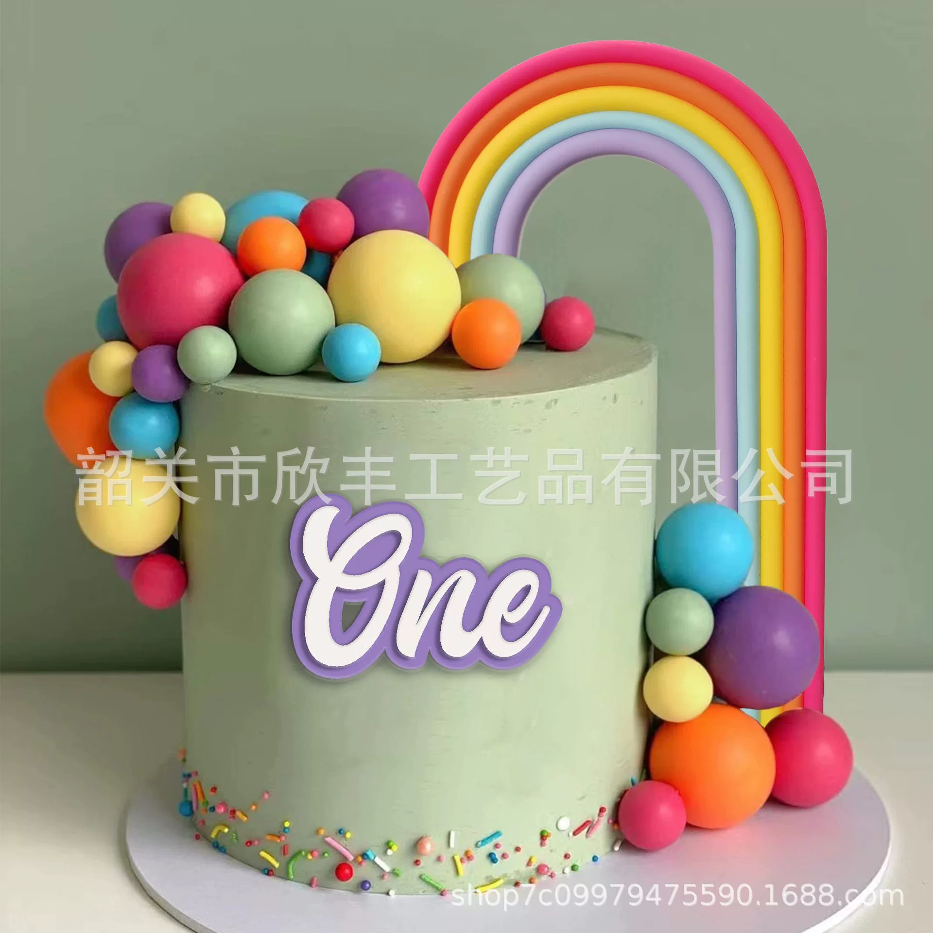 Набор из 28 частей мягкой глиняной радуги пены декоративный шар набор трансграничный большой размер высокое качество богемный торт вставка