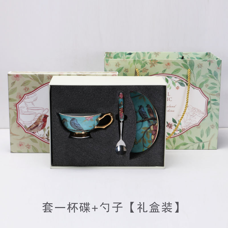 China de hueso taza de café de estilo europeo traje creativo Taza de cerámica de gama alta exquisito pequeño lujo británico juego de té de la tarde