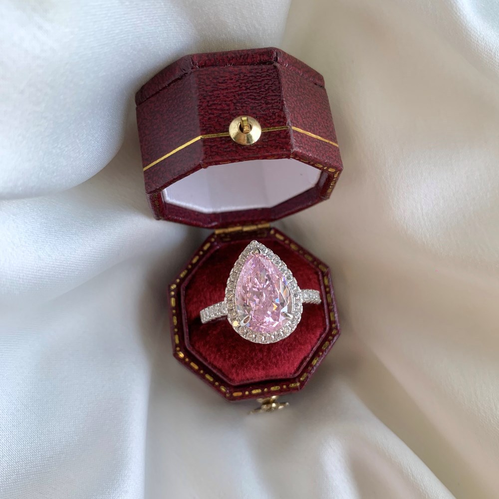 12g Weight Zircon Inlay Material Rings Classification 5, 9 Ring Size 1 Piece Quantity Holiday, Daily Occasion 925 Sterling Silver Material Geometric, Heart Shape Pattern Women's Gender Plating Design Elegant, Lady Style 925 Sterling Silver Zircon Geometric Heart Shape Rings 47