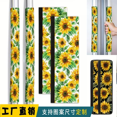 Cross-Border Amazon Sunflower Daisy Household Appliance Handle Covers, Anti-Stain Kitchen Appliance Handles for Home Use, Available for Wholesale
