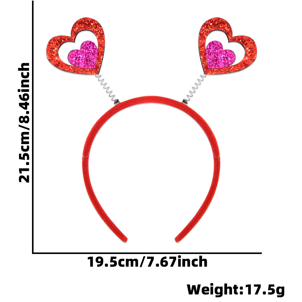 Europa y América nuevo estilo de un solo partido decoración diadema accesorios para el cabello bar decoraciones del Día de San Valentín amor diadema cabeza hebilla props