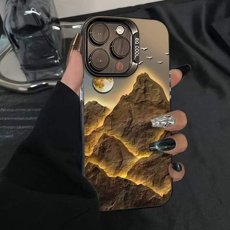 Чехол Golden Mountain подходит для Apple 16 Pro, iPhone 15 Plus, стильный 14/13/12 матовый 11 анти-