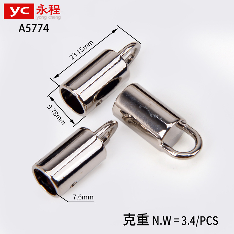 휴대 전화 끈 8MM 내경 교수형 시계 하드웨어 수하물 잠금 나사 금속 버클 휴대 전화 스트랩 DIY 액세서리