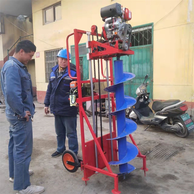 电线杆挖坑机路灯杆打洞机钻孔机光伏打桩机管桩掏土机岩石打眼机