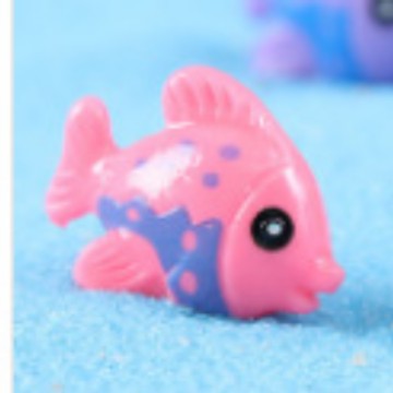 Cá màu phong cách Địa Trung Hải, tiểu cảnh resin trang trí sáng tạo (z-CJ-1110)