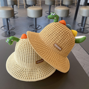 Children's Sun Hat Summer Big Brim Boys' Sunscreen Hat Girls' Fisherman Hat Beach Cute Super Cute Straw Hat