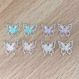 Casual Alloy with Diamond Resin Butterfly Pendant Pendant DIY Bracelet Necklace Jewelry Accessories
