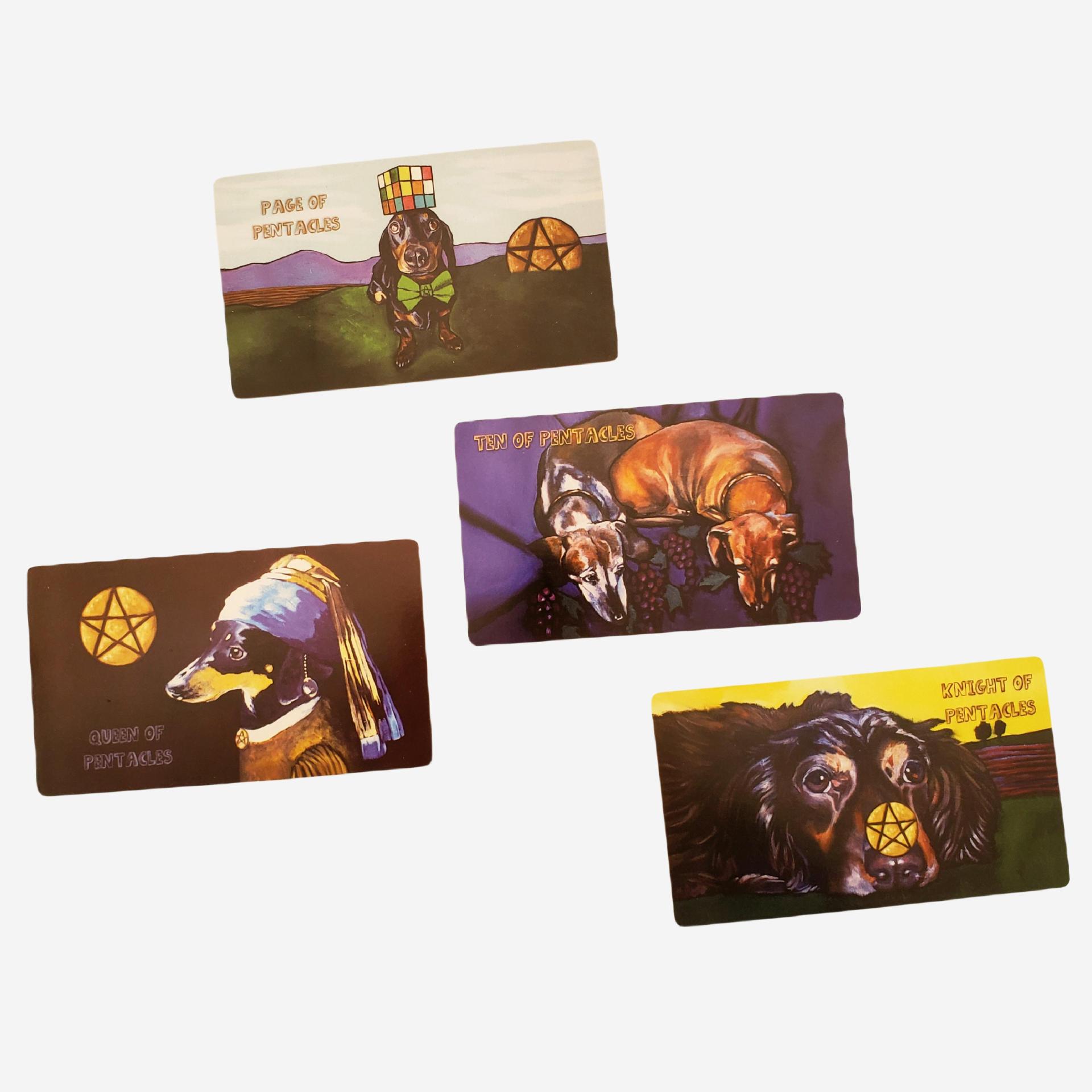 Dachshund Tarot Cards Party Games For Card Games Enthusiasts_voghion.com