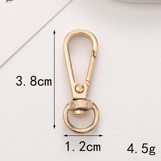 New zinc alloy spring ring open Lobster clasp door buckle keychain version buckle accessories hole shoes big ring material