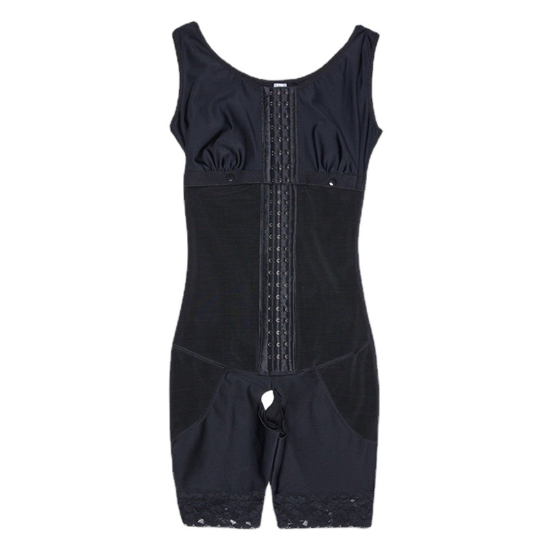 Cross-border de pecho largo de malla elástica de encaje de una pieza corsé de las mujeres del vientre de la contratación de la cadera levantamiento del cuerpo de una sola pieza corsé