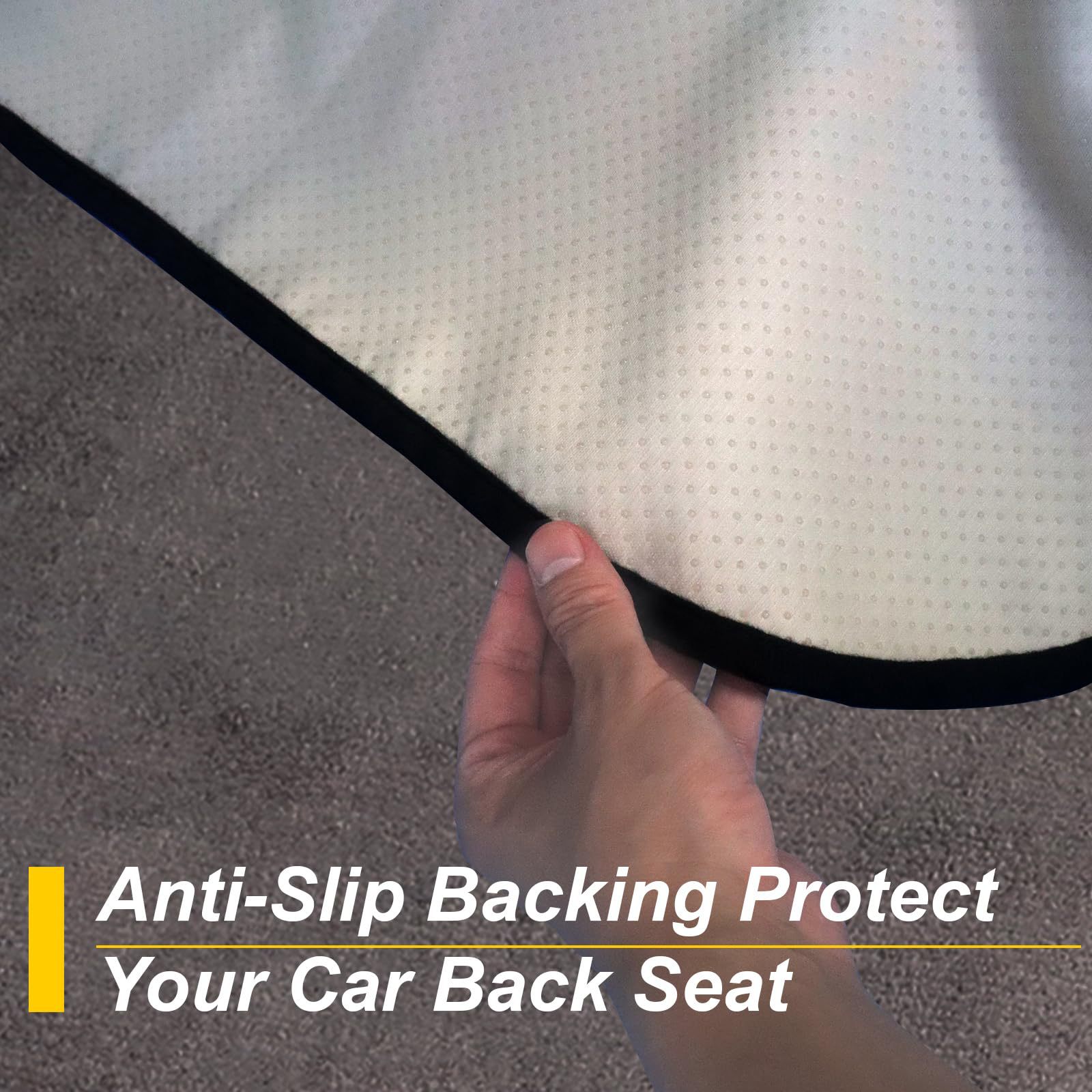 Car Towel Seat Cushion Rear Universal Waterproof Anti-Slip Four-Season Seat Cover Car Seat Solid Color Stain-Resistant Protective Cover