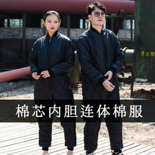 新款连体工作服棉衣保暖加厚棉服工作服包邮冬季连体工作服棉服