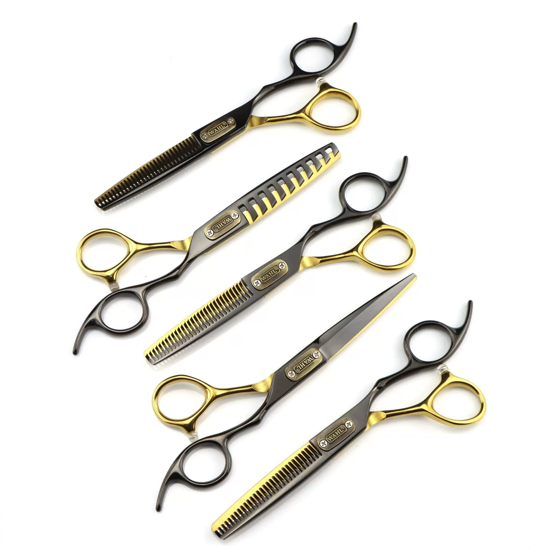 6.0inch парикмахерские ножницы с черным золотым покрытием, ножницы для волос, стоматологические ножницы, зубы из рога, бесследные зубы, V-образные зубы, зубы в виде рыбьей кости