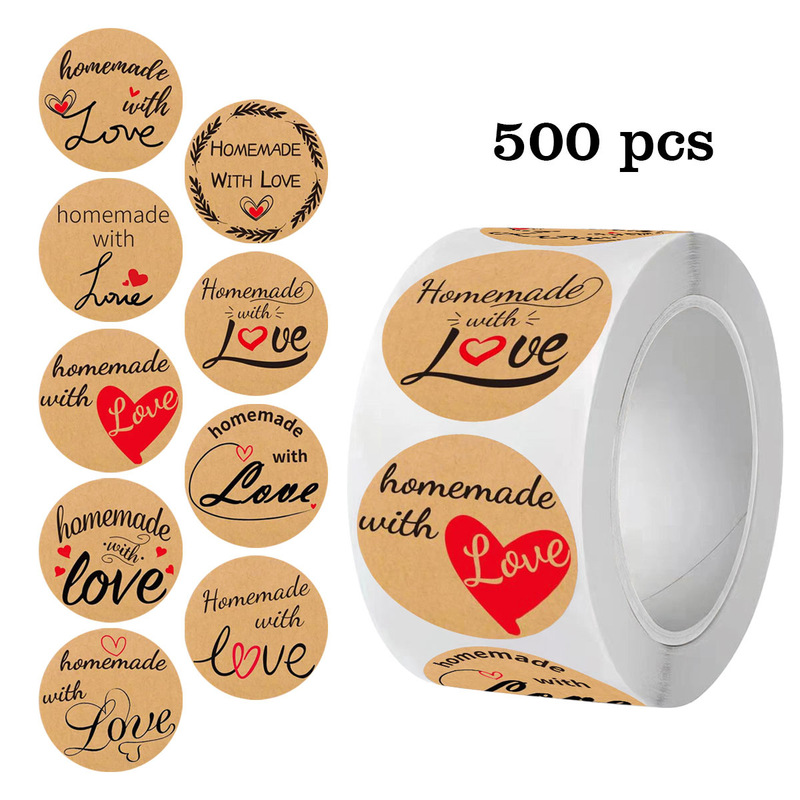 500 sheets/roll sealing roll paste cross-border hot tape hand account material decorative envelope sealing paste polka dot paste